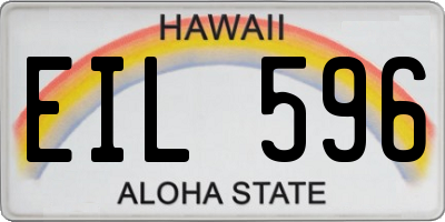 HI license plate EIL596