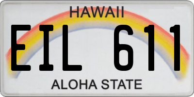 HI license plate EIL611