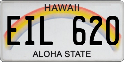 HI license plate EIL620