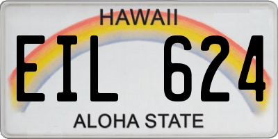 HI license plate EIL624
