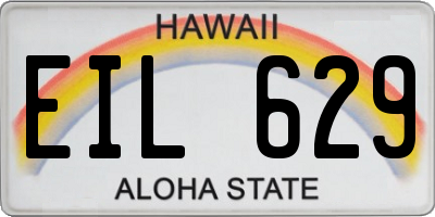 HI license plate EIL629