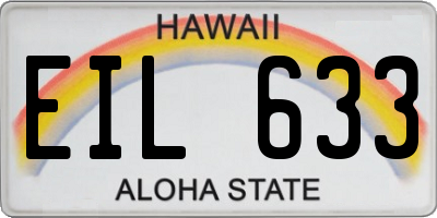HI license plate EIL633
