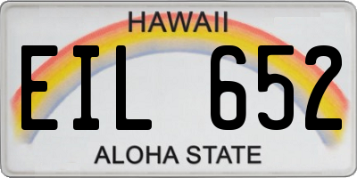 HI license plate EIL652