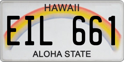 HI license plate EIL661
