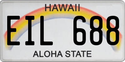 HI license plate EIL688
