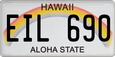 HI license plate EIL690