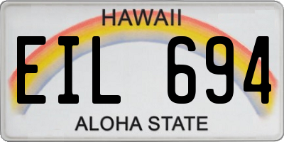HI license plate EIL694