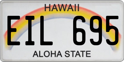 HI license plate EIL695