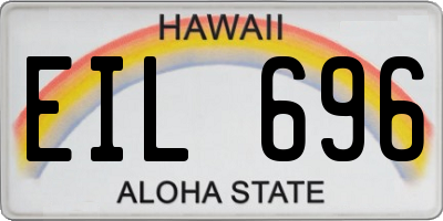 HI license plate EIL696