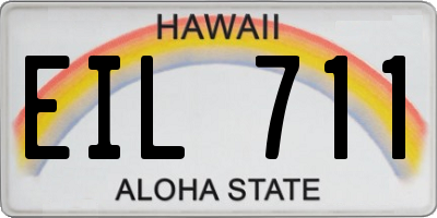 HI license plate EIL711