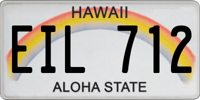 HI license plate EIL712