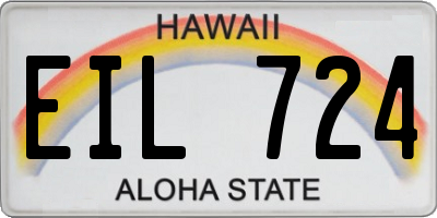HI license plate EIL724