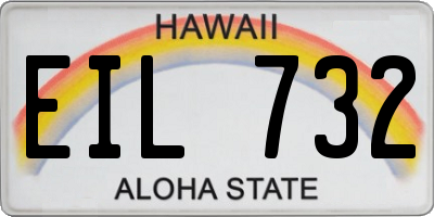 HI license plate EIL732