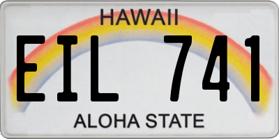 HI license plate EIL741