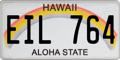 HI license plate EIL764