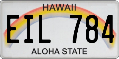 HI license plate EIL784