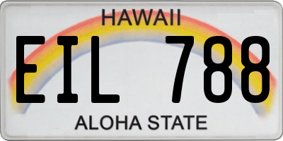 HI license plate EIL788
