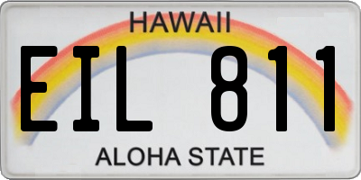 HI license plate EIL811