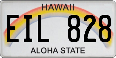 HI license plate EIL828