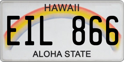 HI license plate EIL866