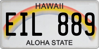 HI license plate EIL889