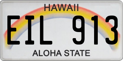 HI license plate EIL913
