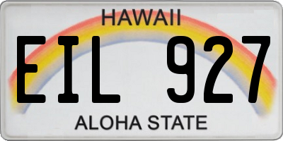 HI license plate EIL927
