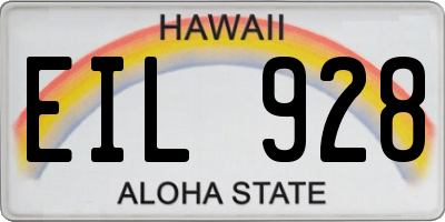 HI license plate EIL928