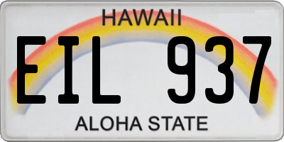 HI license plate EIL937