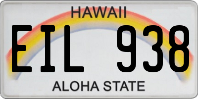 HI license plate EIL938