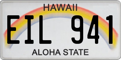 HI license plate EIL941