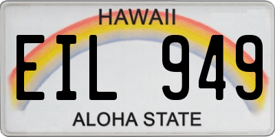 HI license plate EIL949