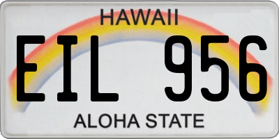 HI license plate EIL956