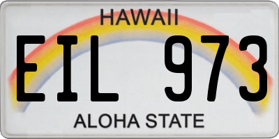 HI license plate EIL973
