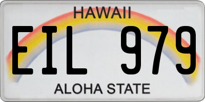 HI license plate EIL979