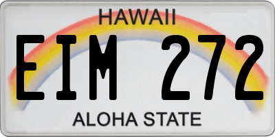 HI license plate EIM272