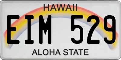 HI license plate EIM529