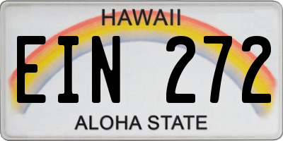 HI license plate EIN272