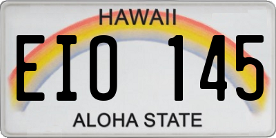 HI license plate EIO145