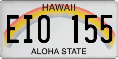 HI license plate EIO155