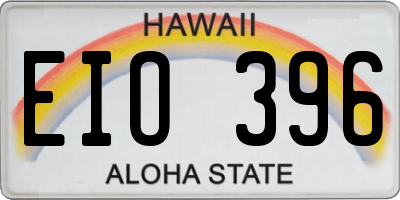 HI license plate EIO396