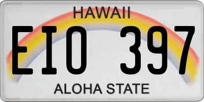 HI license plate EIO397