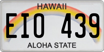 HI license plate EIO439