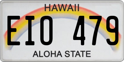 HI license plate EIO479