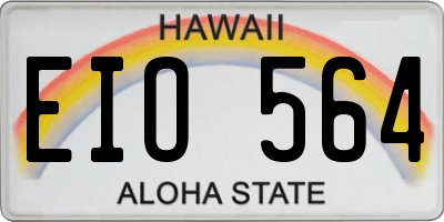 HI license plate EIO564