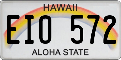 HI license plate EIO572