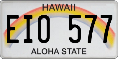 HI license plate EIO577