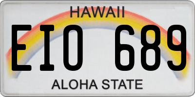 HI license plate EIO689