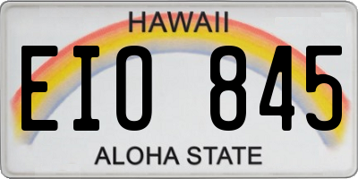 HI license plate EIO845