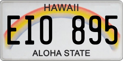 HI license plate EIO895